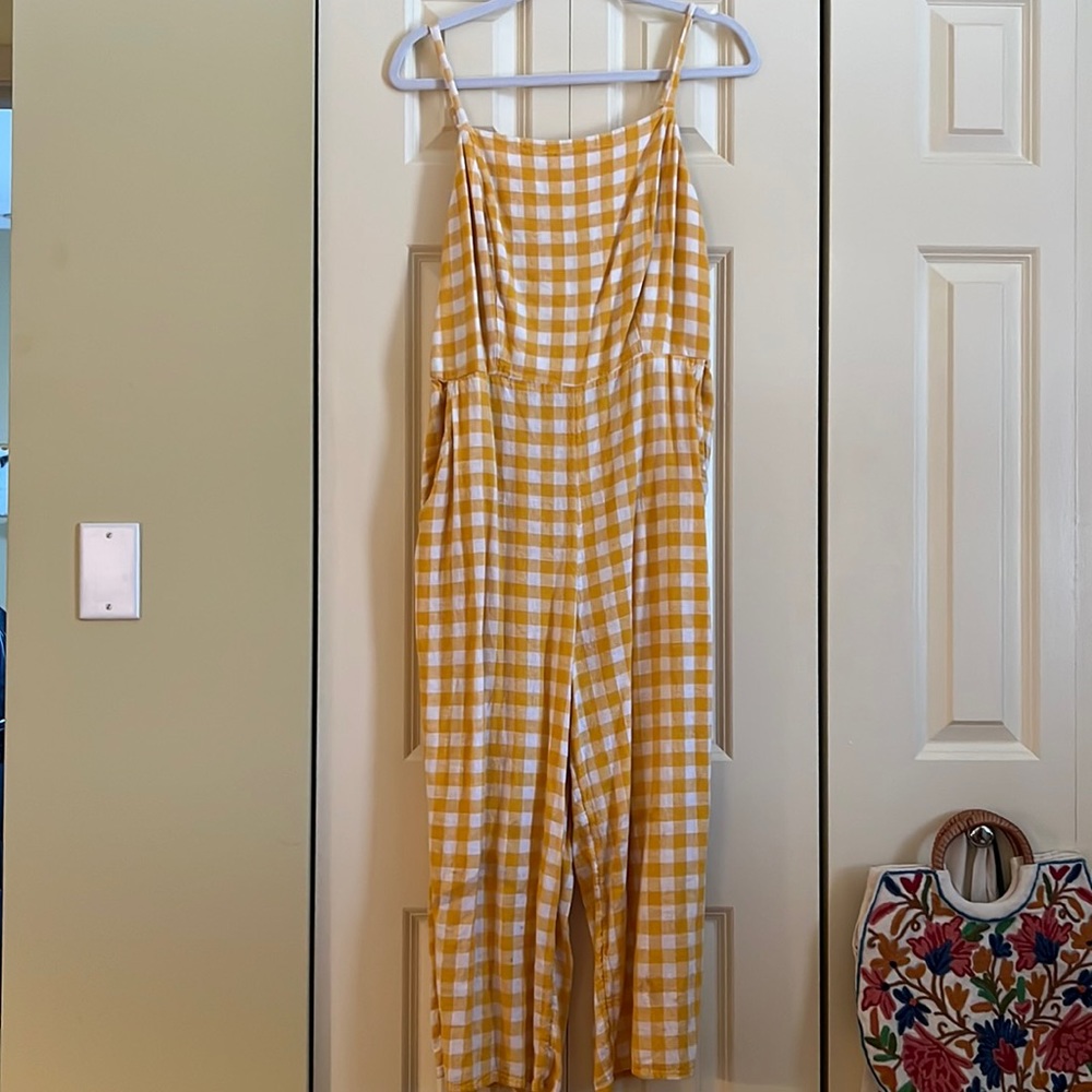 Yellow Linen jumpsuit